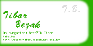 tibor bezak business card